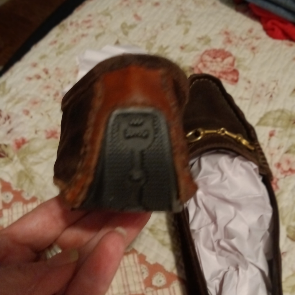 The Iconic Vintage Horsebit Gucci Dark Brown Leather Loafers with Gold Detail - Picture 13 of 16